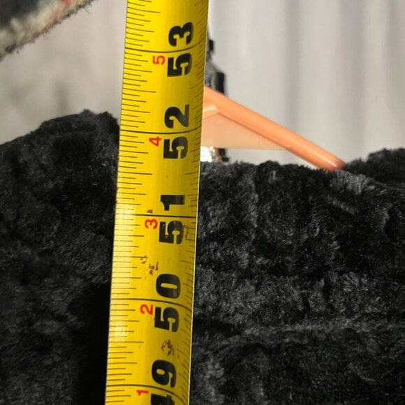 Plush Tiled Heather Jacquard Robe Charcoal M/L Cozy - Picture 4 of 11